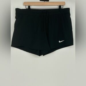 NIKE Dri-Fit Training Running Shorts Elastic‎ Waist Casual Black- Women's XL